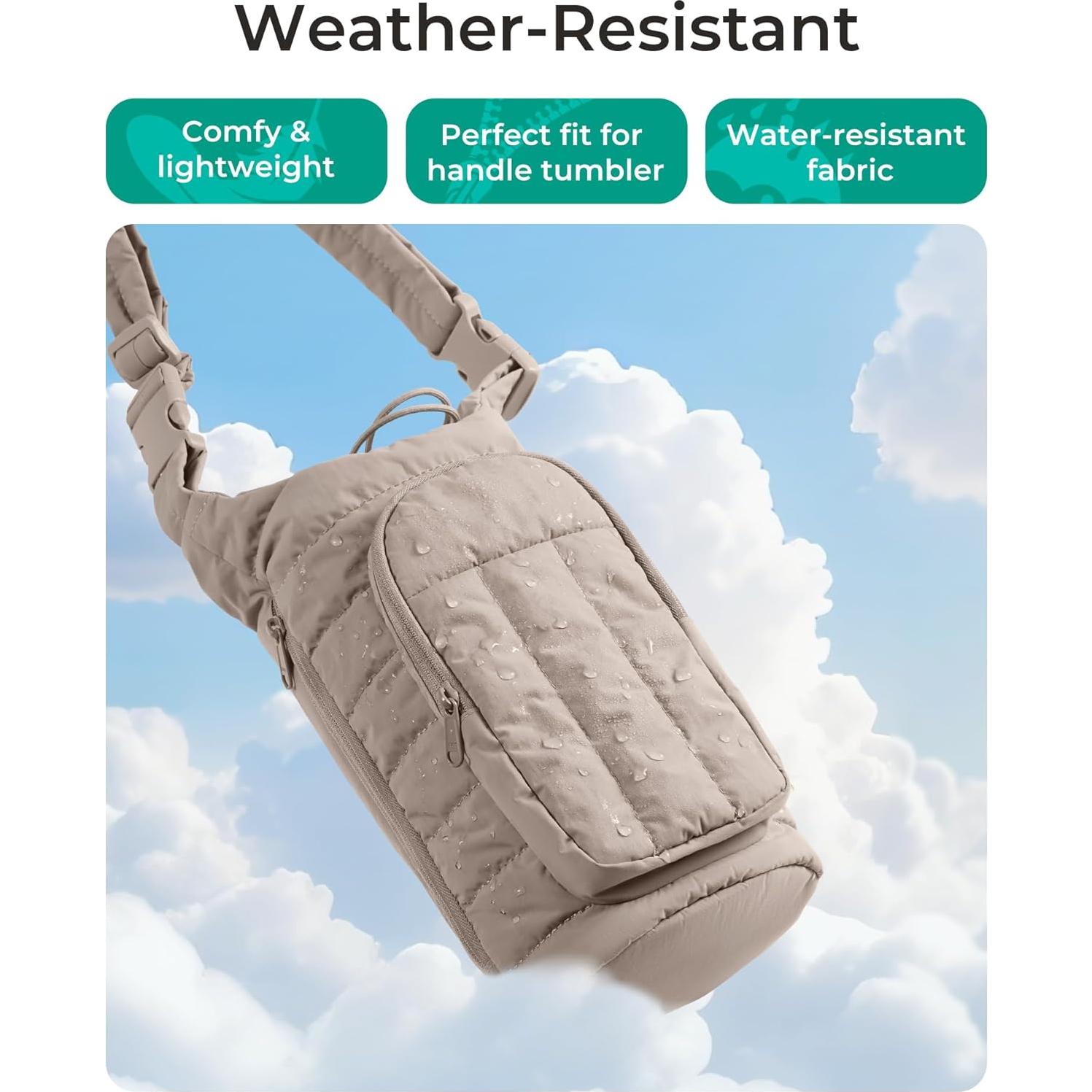 Bolsa Cruzada para Botella de Agua BAGSMART Negra 18-64 oz