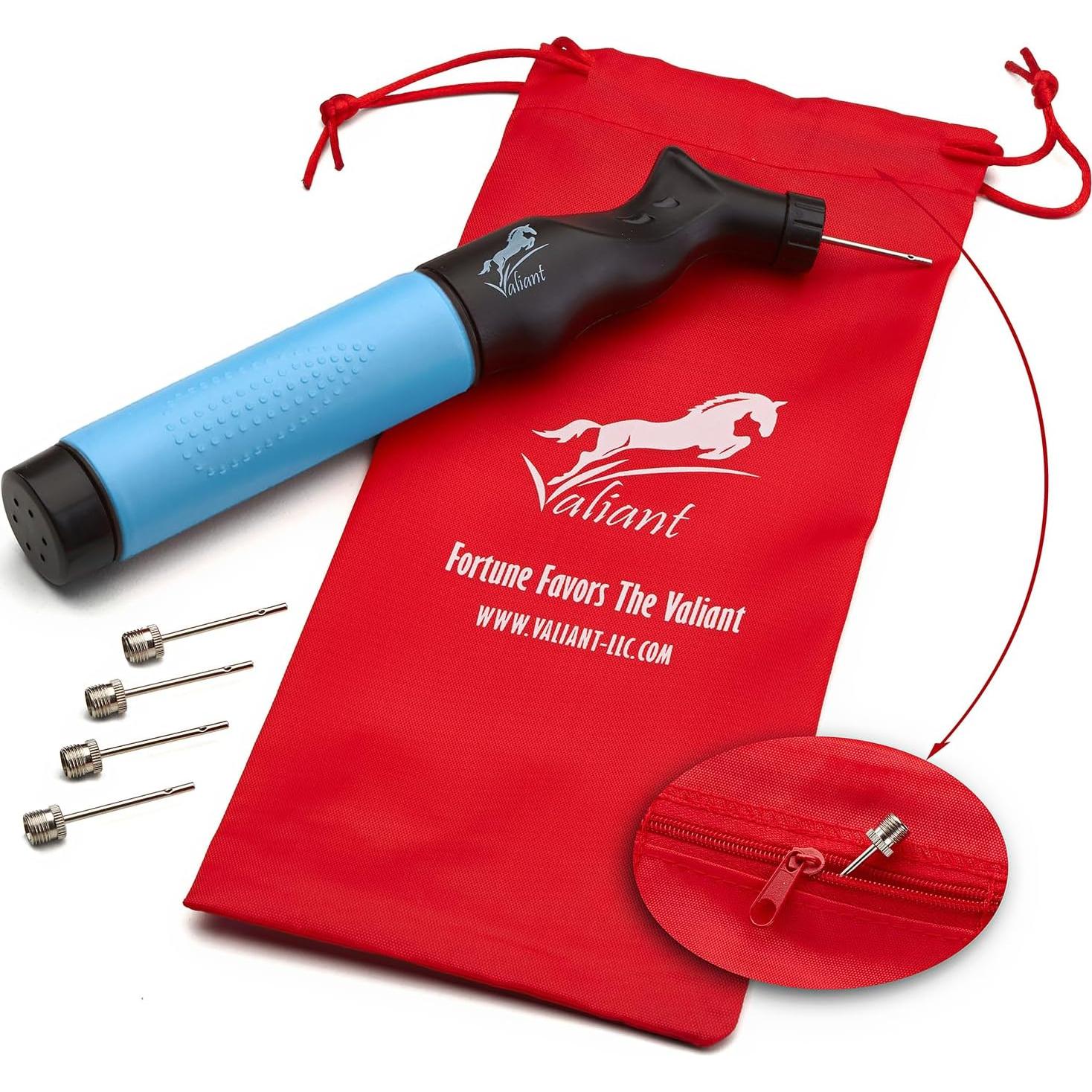 Bomba de Aire Portátil Valiant Doble Acción para Balones