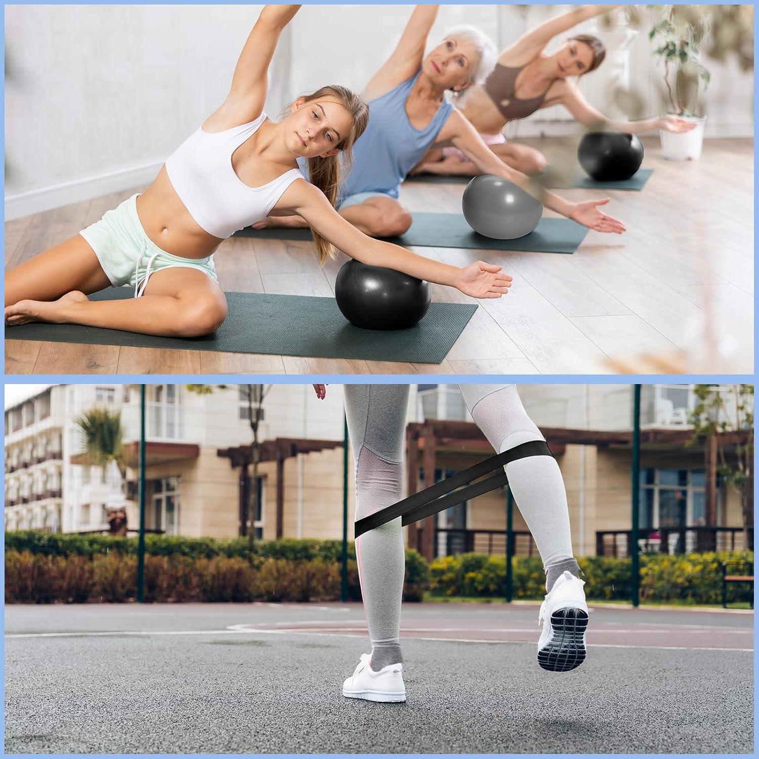 Conjunto de Ejercicio Poen: Anillos, Pelotas y Bandas de Resistencia