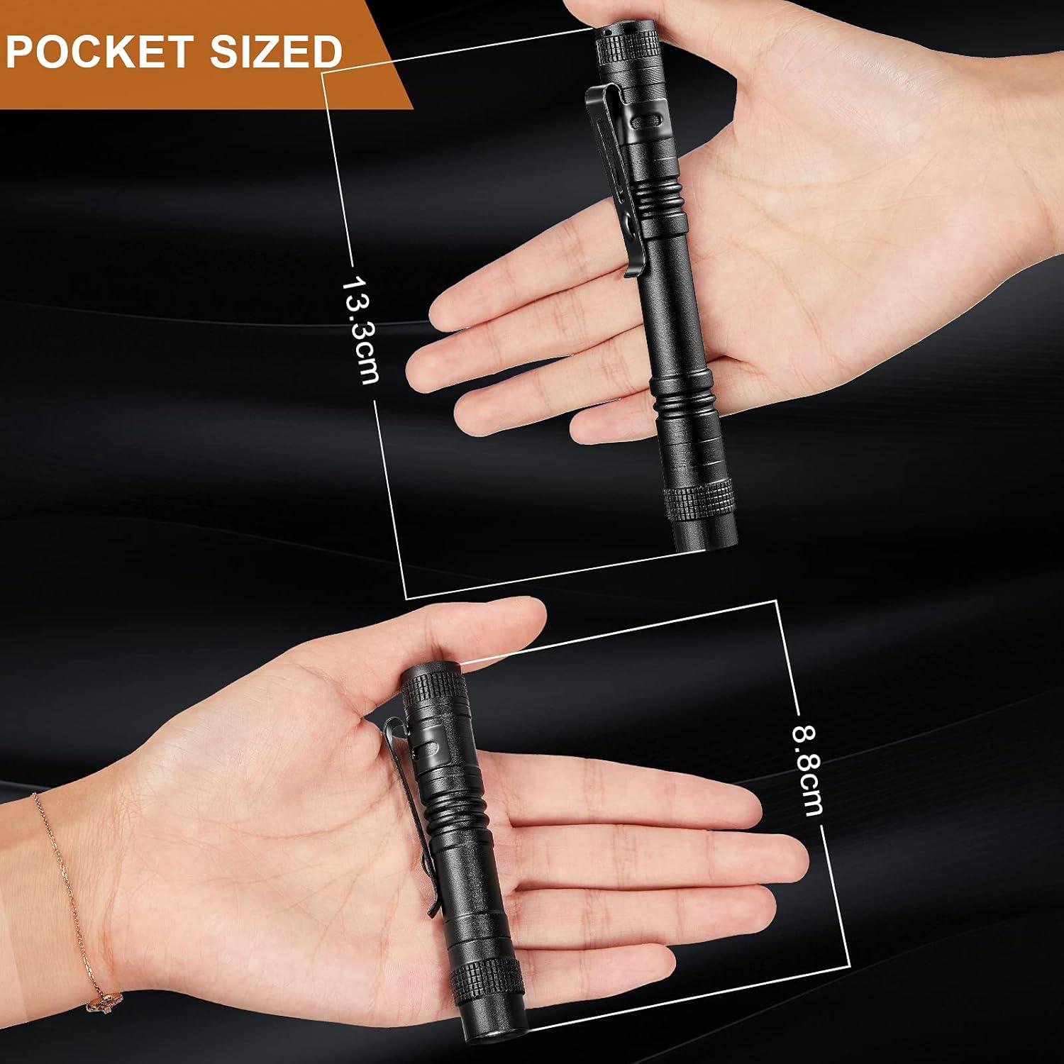 Linterna LED de Bolsillo Honoson - 6 Piezas, 8.89 y 13.31 cm