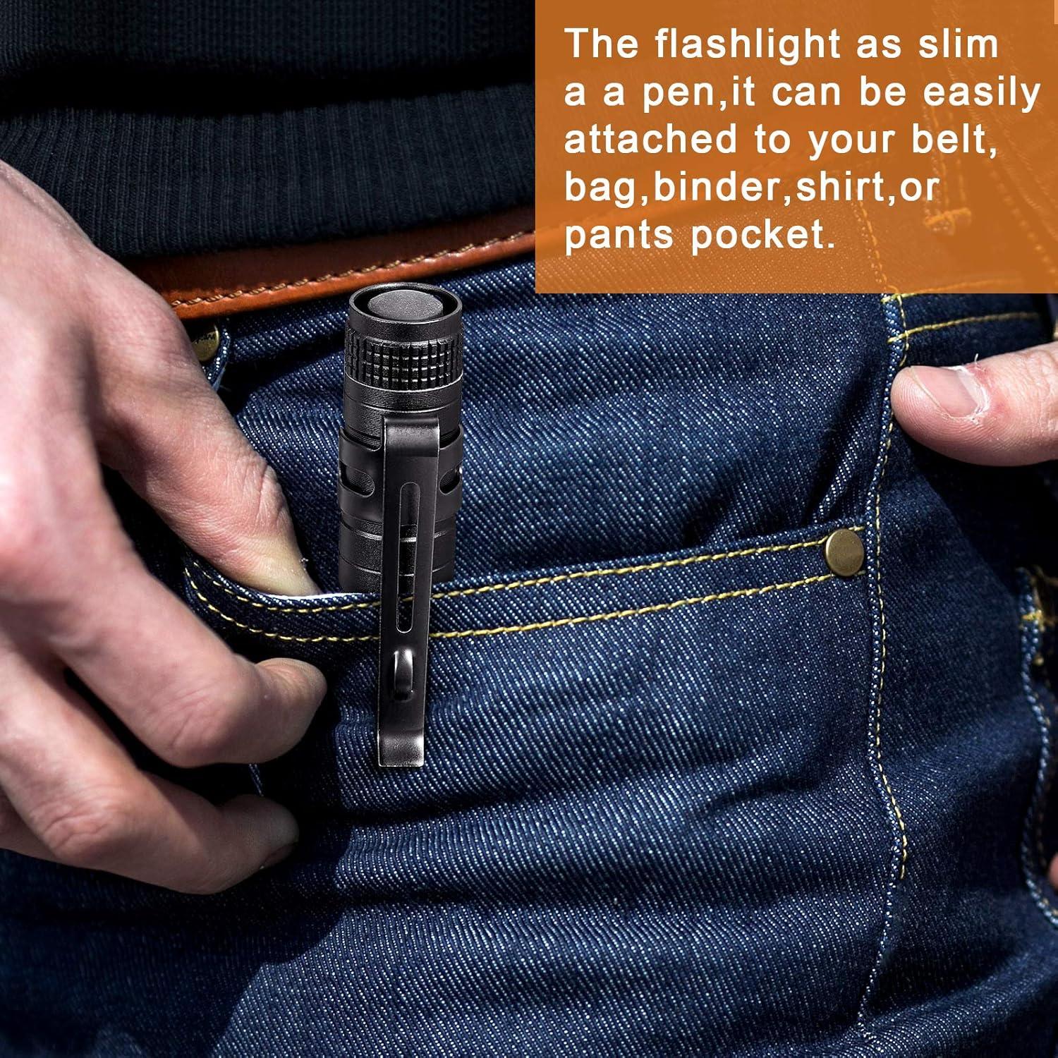 Linterna LED de Bolsillo Honoson - 6 Piezas, 8.89 y 13.31 cm