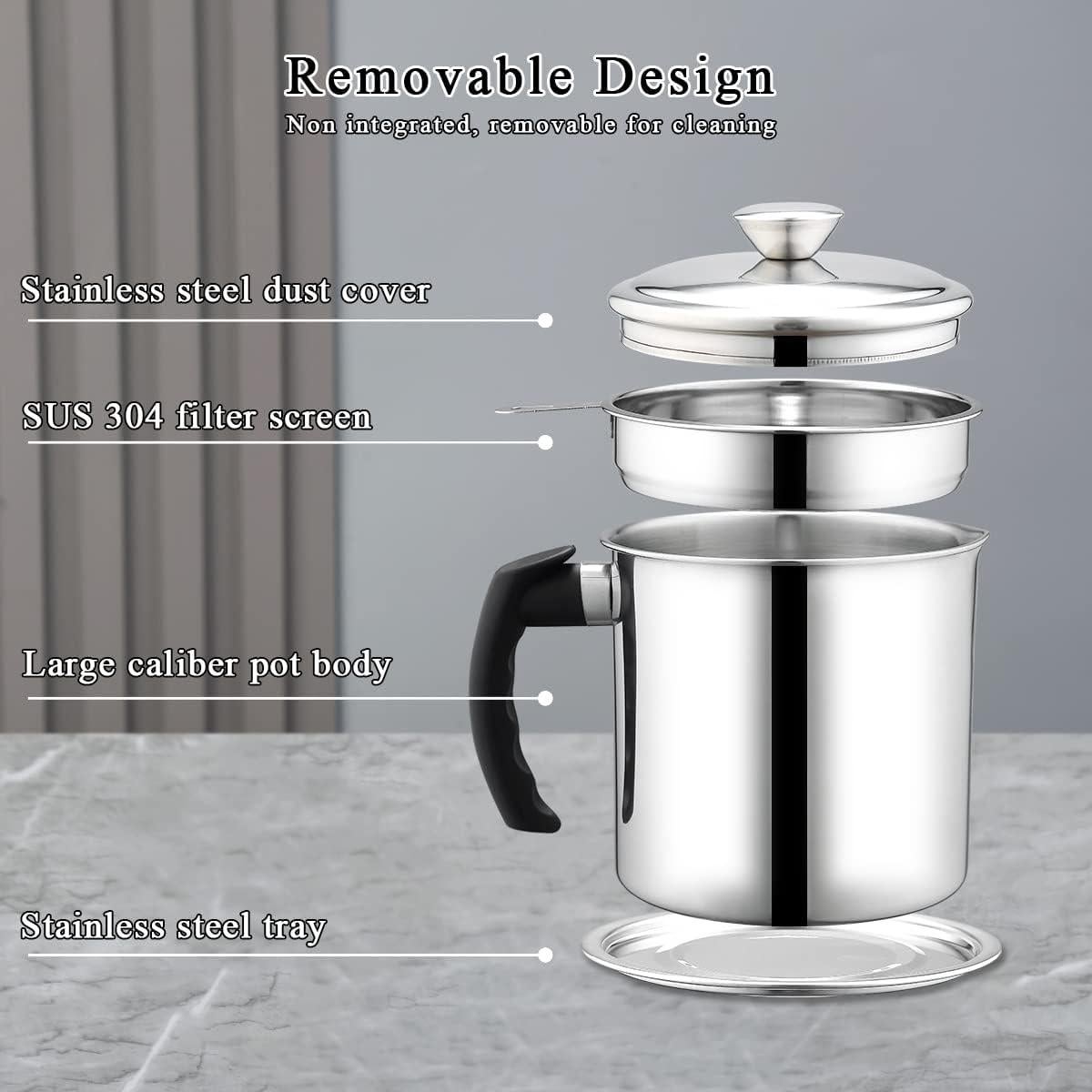 Contenedor de Grasa de Tocino Berglander 1.4L Acero Inoxidable