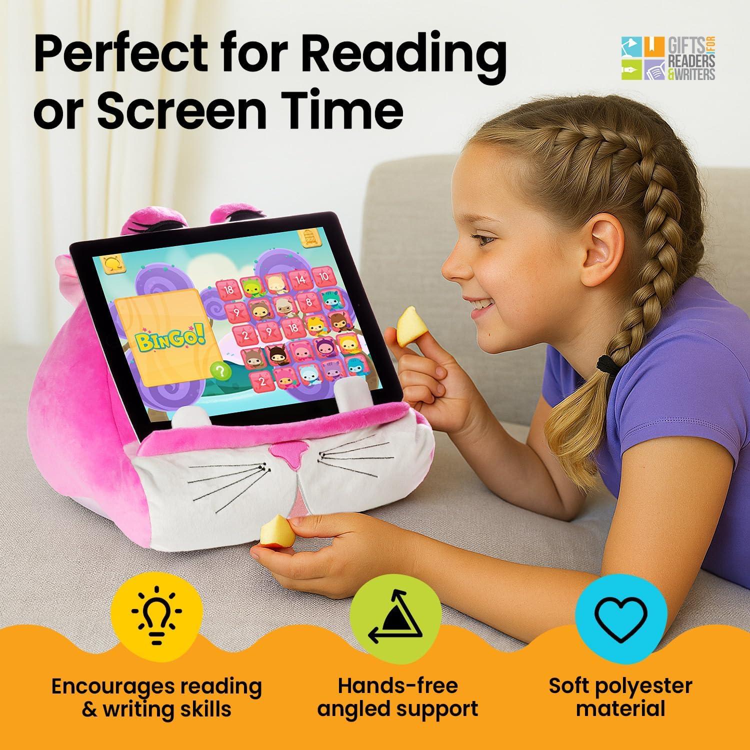 Soporte de Almohada para Tabletas Gato Regalos para Lectores