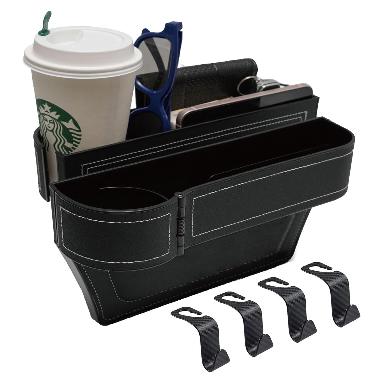 Organizador de Espacio para Asiento de Coche LELOYMO Negro