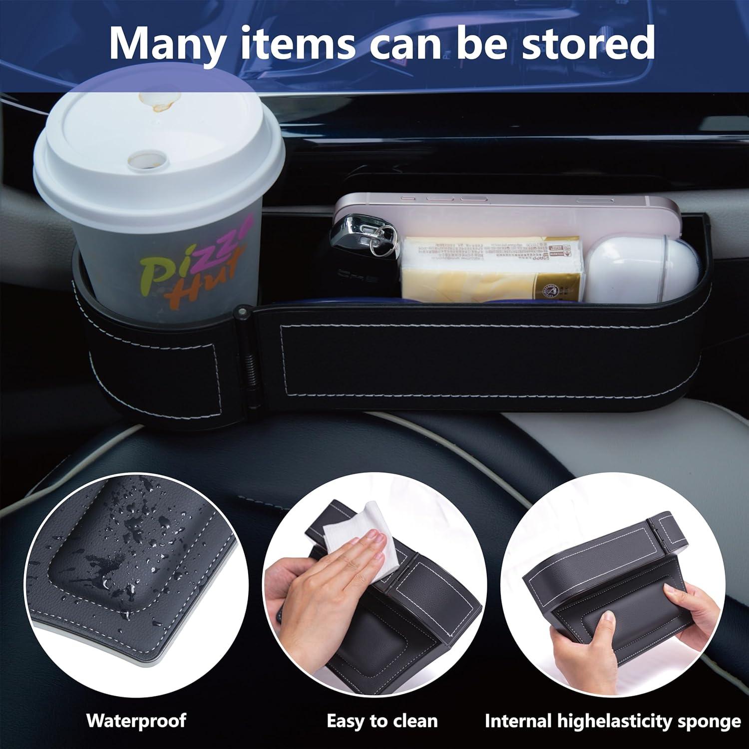 Organizador de Espacio para Asiento de Coche LELOYMO Negro
