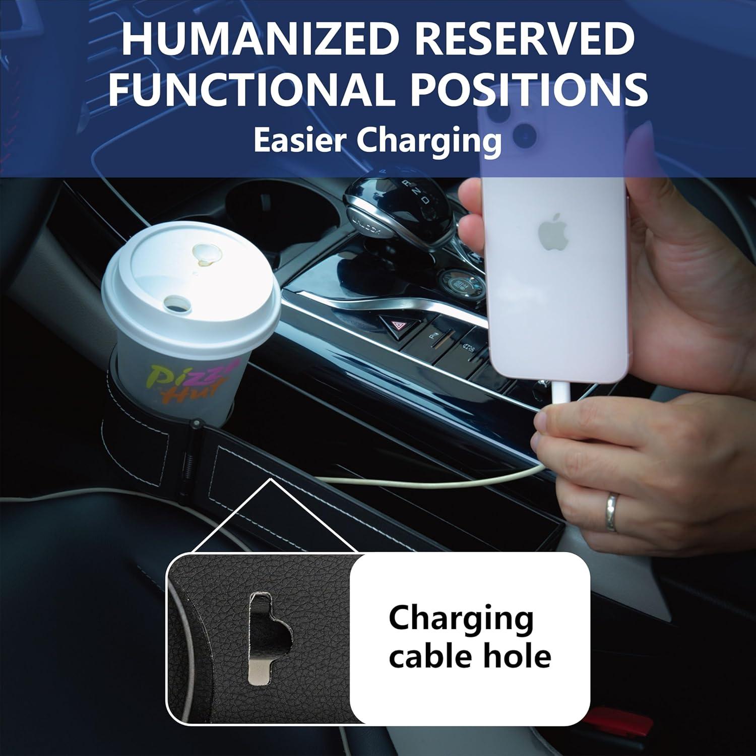 Organizador de Espacio para Asiento de Coche LELOYMO Negro