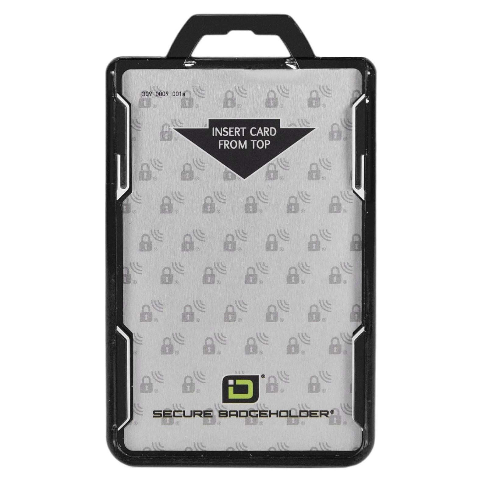 Soporte de Insignia Seguro ID Stronghold Duolite - 2 Tarjetas - Negro