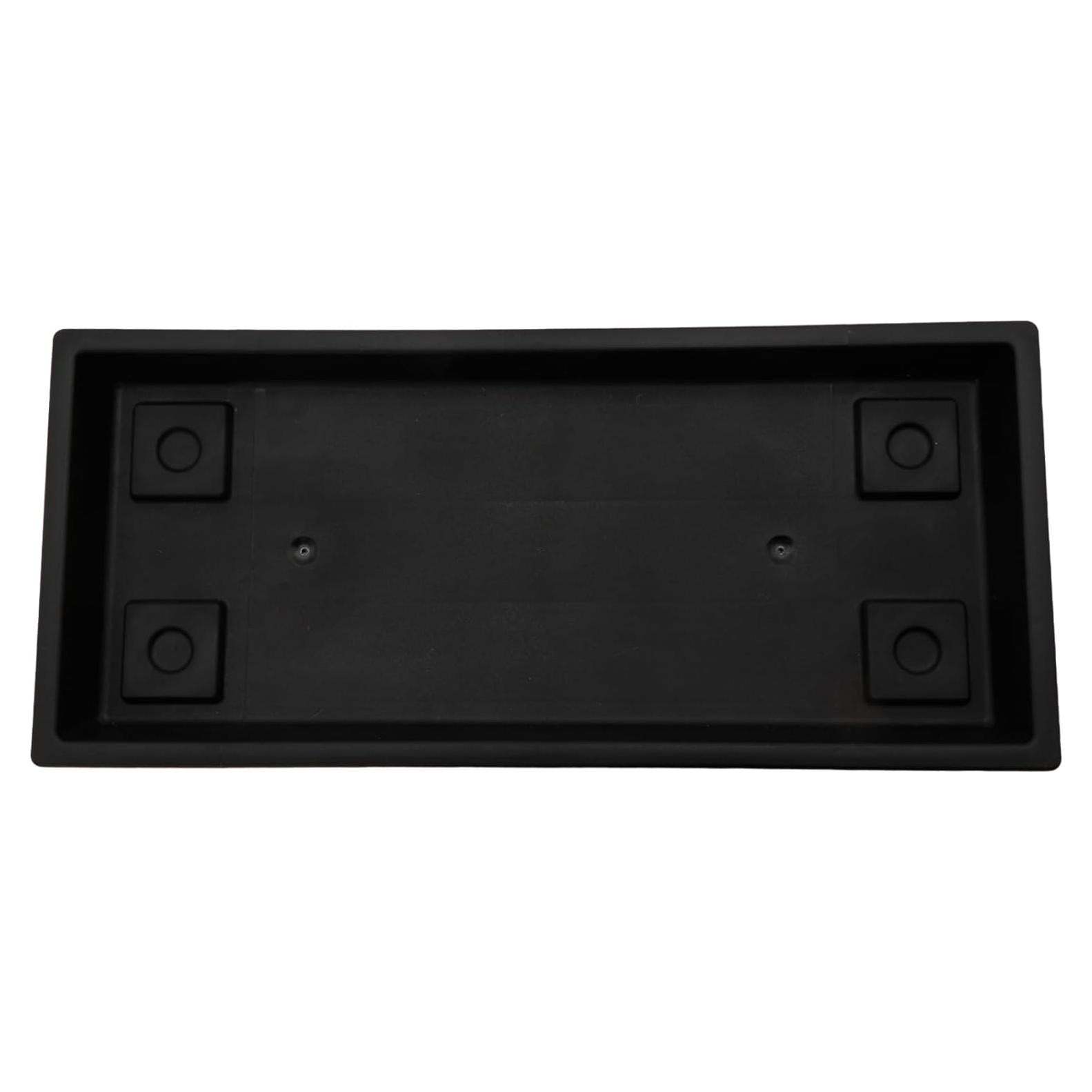 Bandeja Rectangular para Plantas The HC Companies 44.5 cm Negro