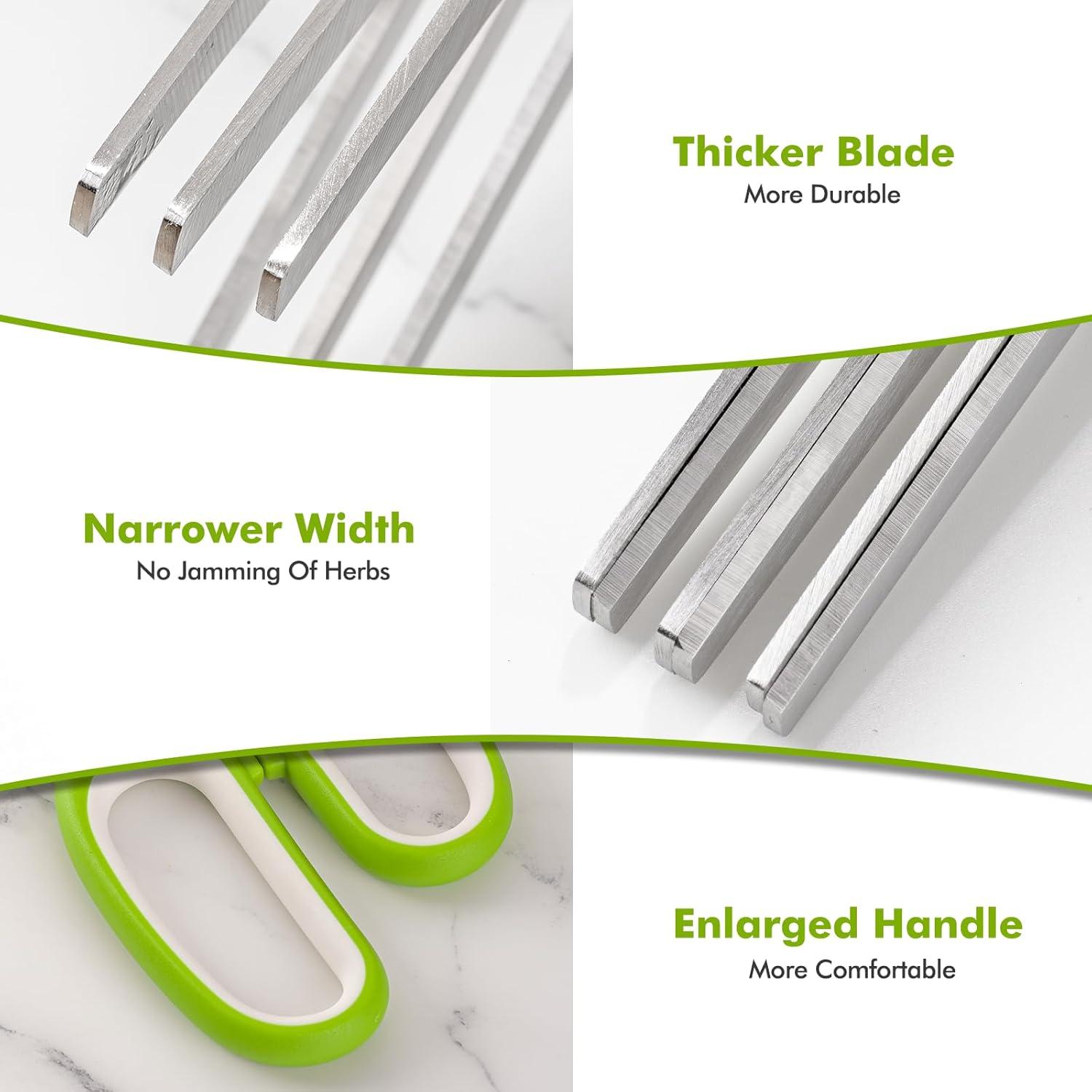 Juego de Tijeras de Hierbas Astercook 2 Pcs Acero Inoxidable