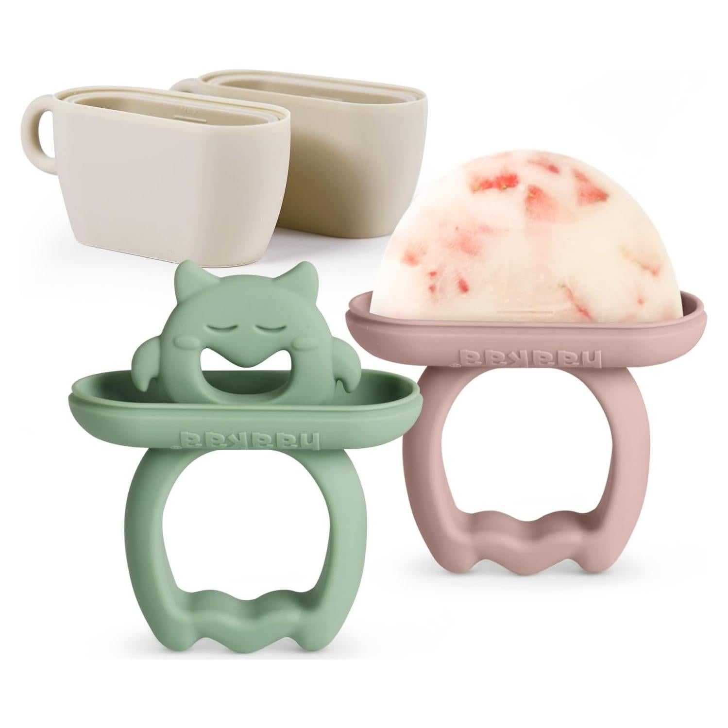 Moldes de Popsicle de Silicona Haakaa para Bebés 6m+