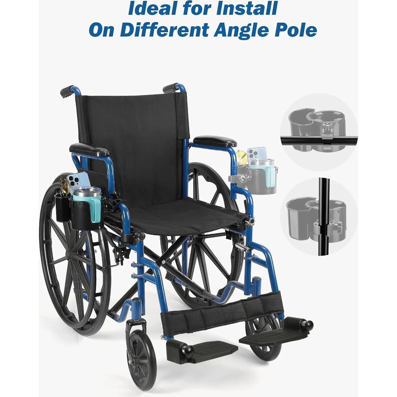 Soporte para Taza JOYTUTUS 2-en-1 con Almacenamiento Azul