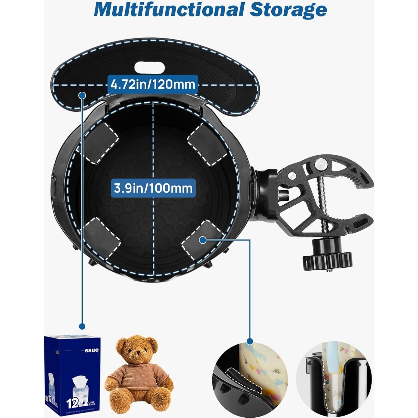 Soporte para Taza JOYTUTUS 2-en-1 con Almacenamiento Azul