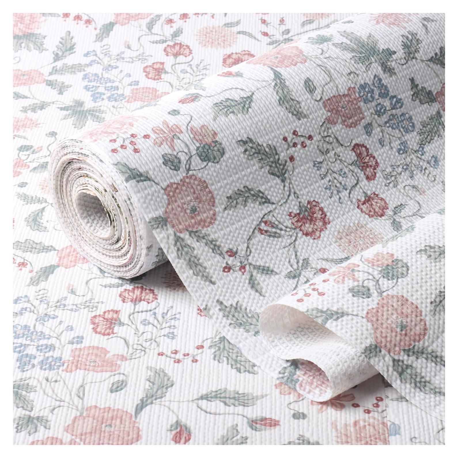 Forro Floral Antideslizante Amiitay 30.48CM x 300CM Impermeable