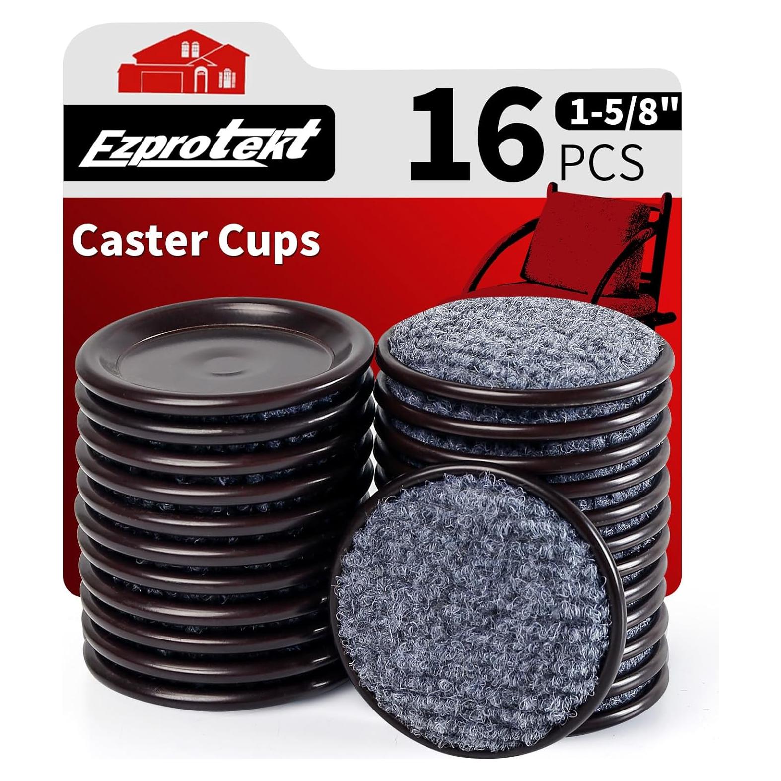 Tazas de Fieltro Reutilizables Ezprotekt 1.6" para Muebles - 16 Pcs