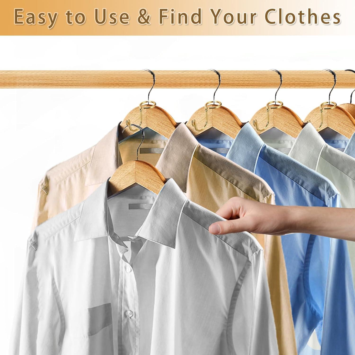 Ganchos Conectores de Perchas Kokone 30 Piezas Metal Dorado