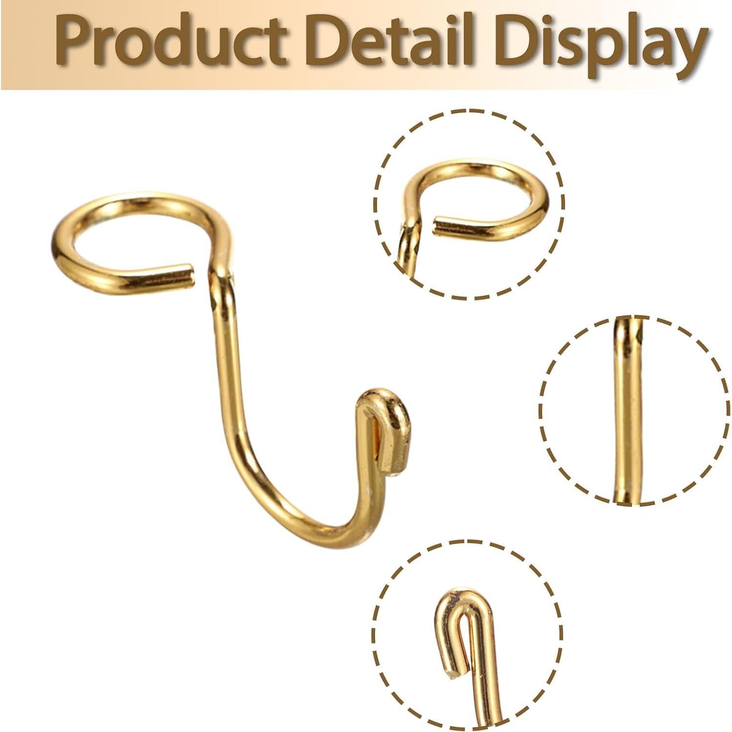 Ganchos Conectores de Perchas Kokone 30 Piezas Metal Dorado