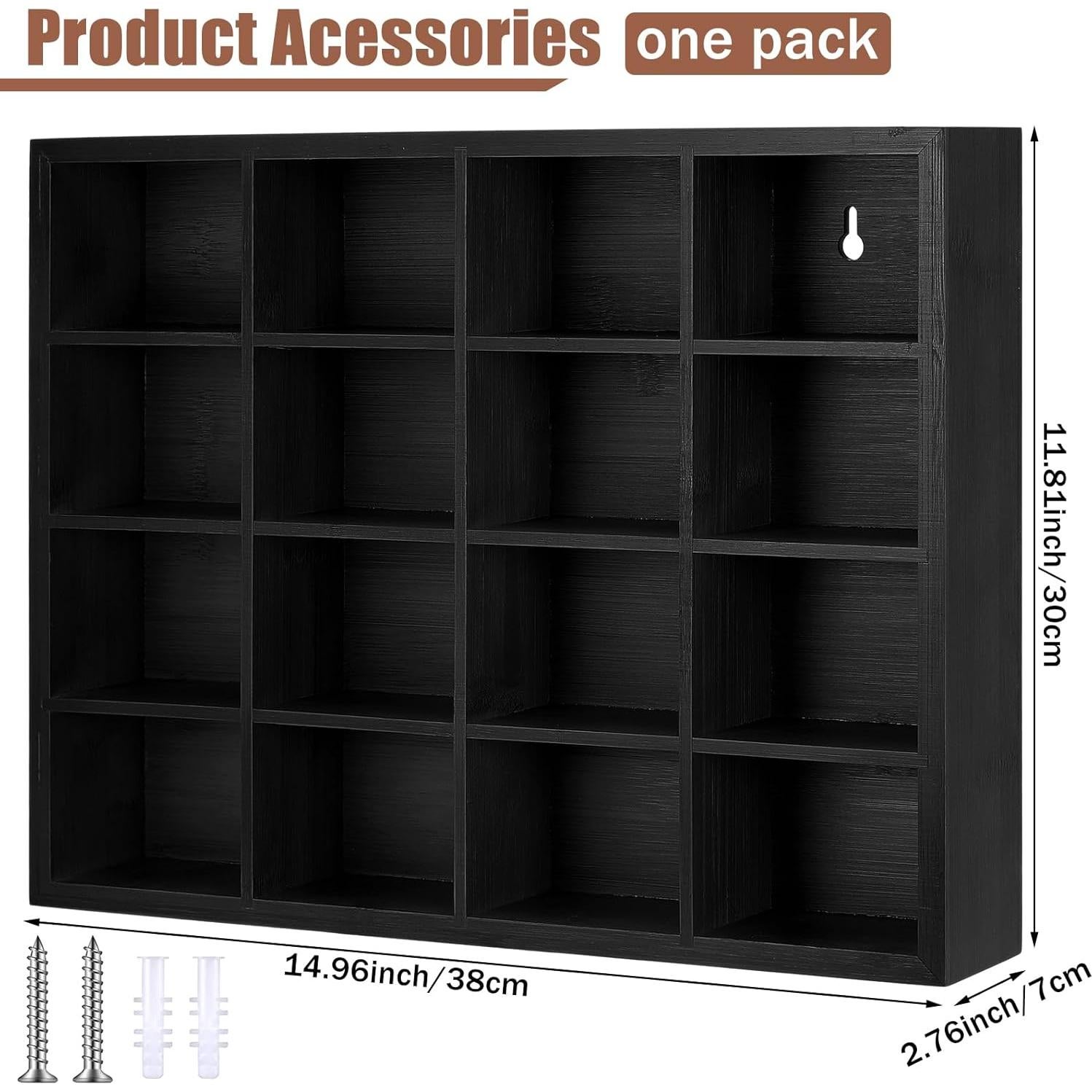 Organizador de Corbatas Wesiti de Bambú con 16 Compartimentos