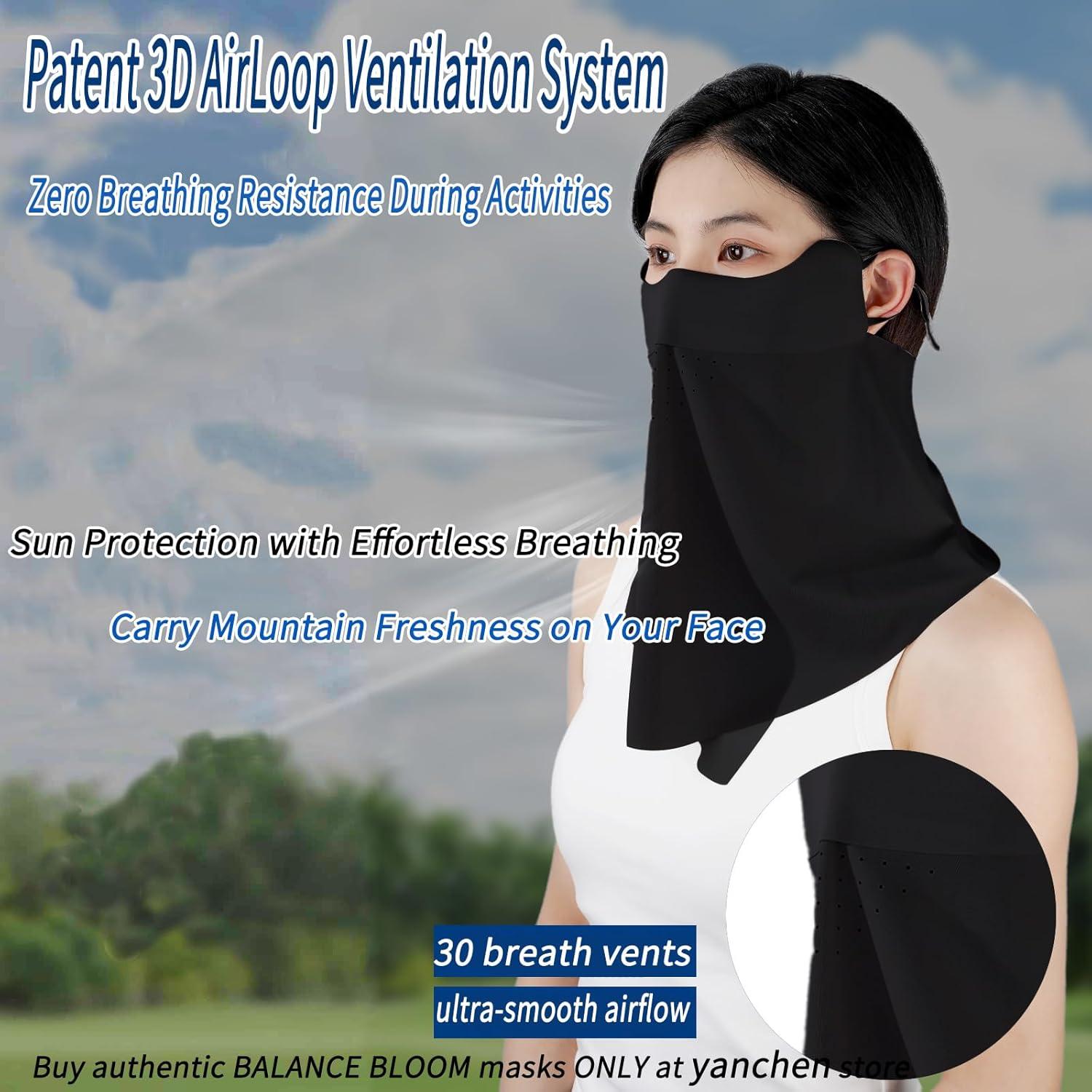 Mascarilla Facial Solar UPF 50+ Balance Bloom Negra