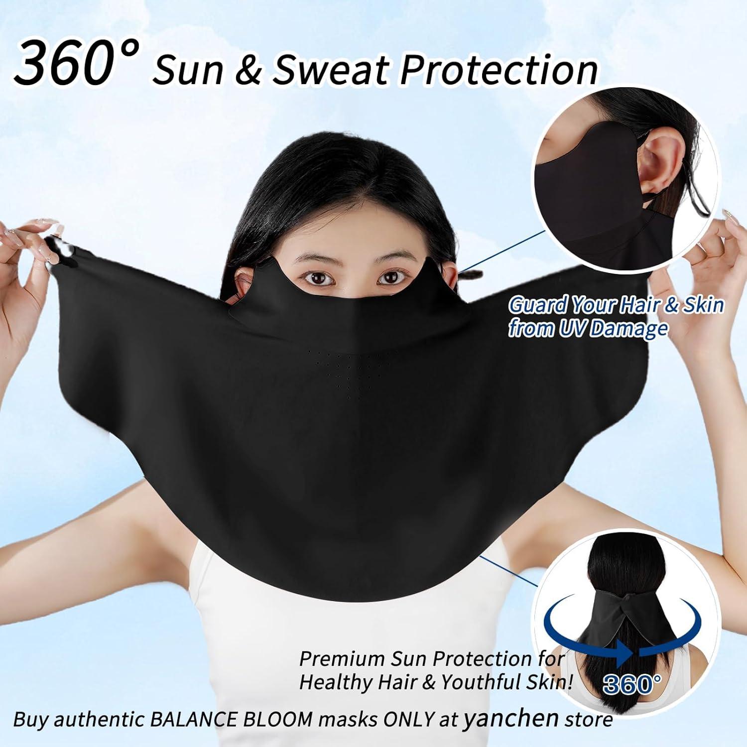 Mascarilla Facial Solar UPF 50+ Balance Bloom Negra