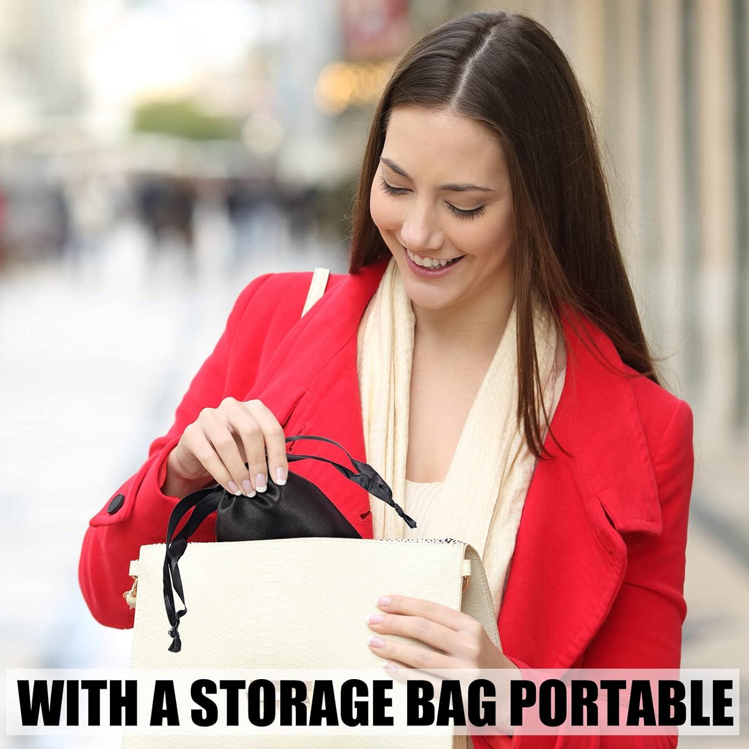 20 Piezas Máscaras de Sueño de Seda Negra con Correa Elástica