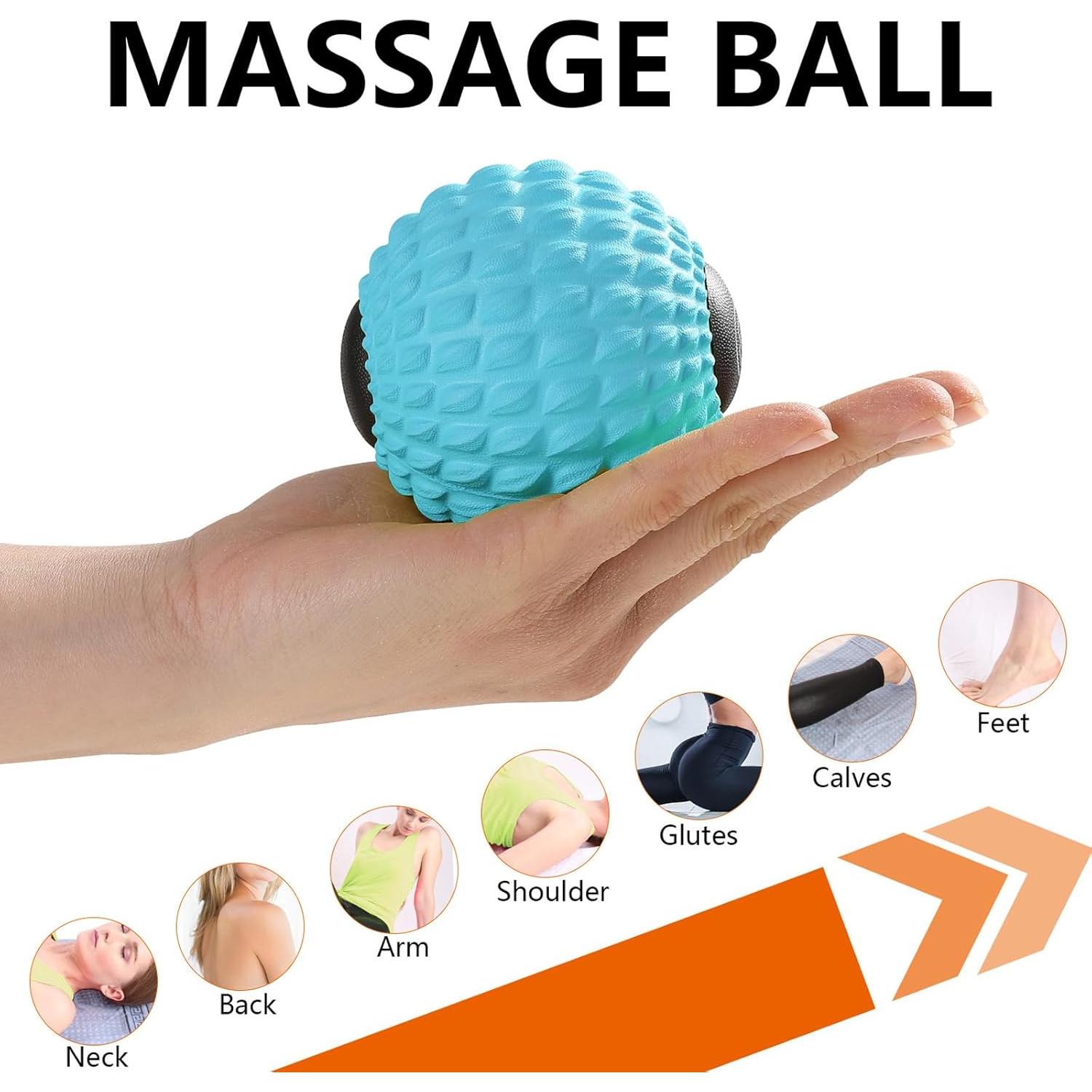 Bola de Masaje MURLIEN 8 cm para Liberación Miofascial Azul