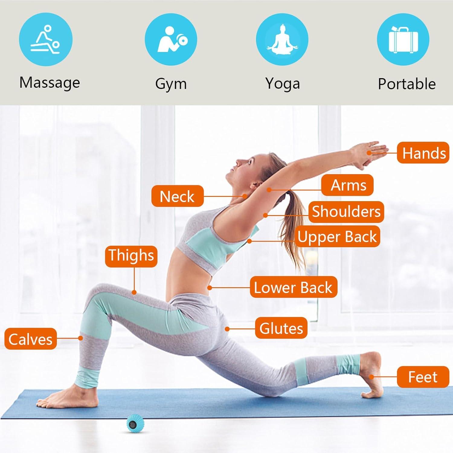 Bola de Masaje MURLIEN 8 cm para Liberación Miofascial Azul