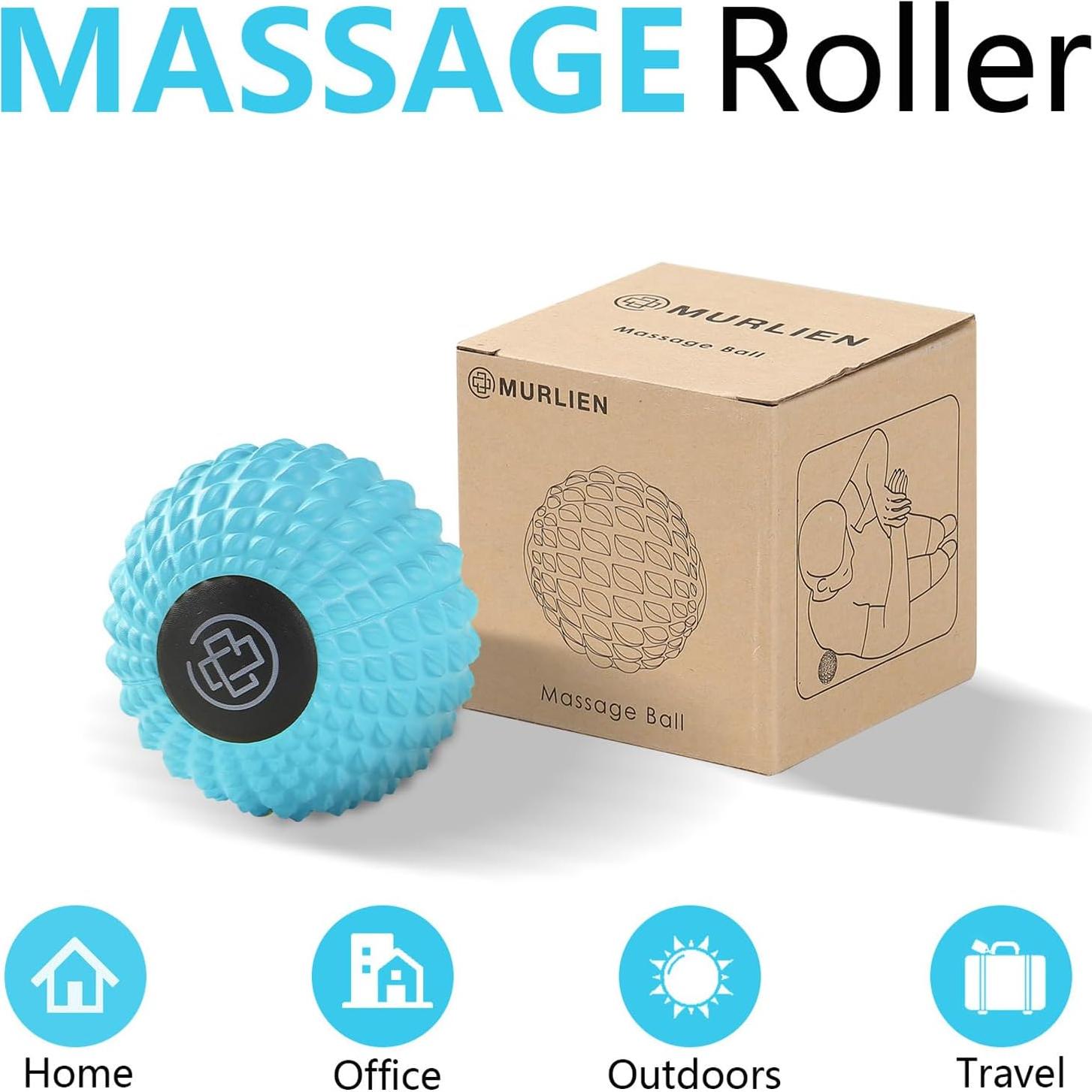 Bola de Masaje MURLIEN 8 cm para Liberación Miofascial Azul