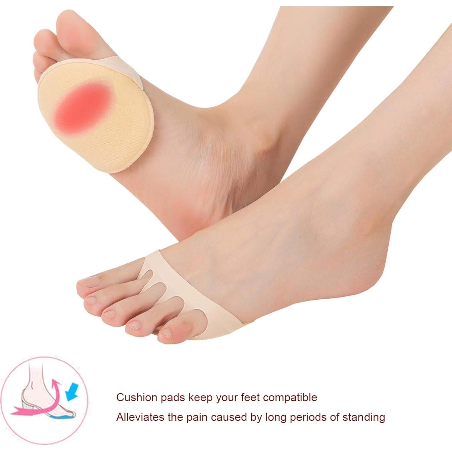 Calcetines sin dedos Relaxife Toe Topper Liner para mujer