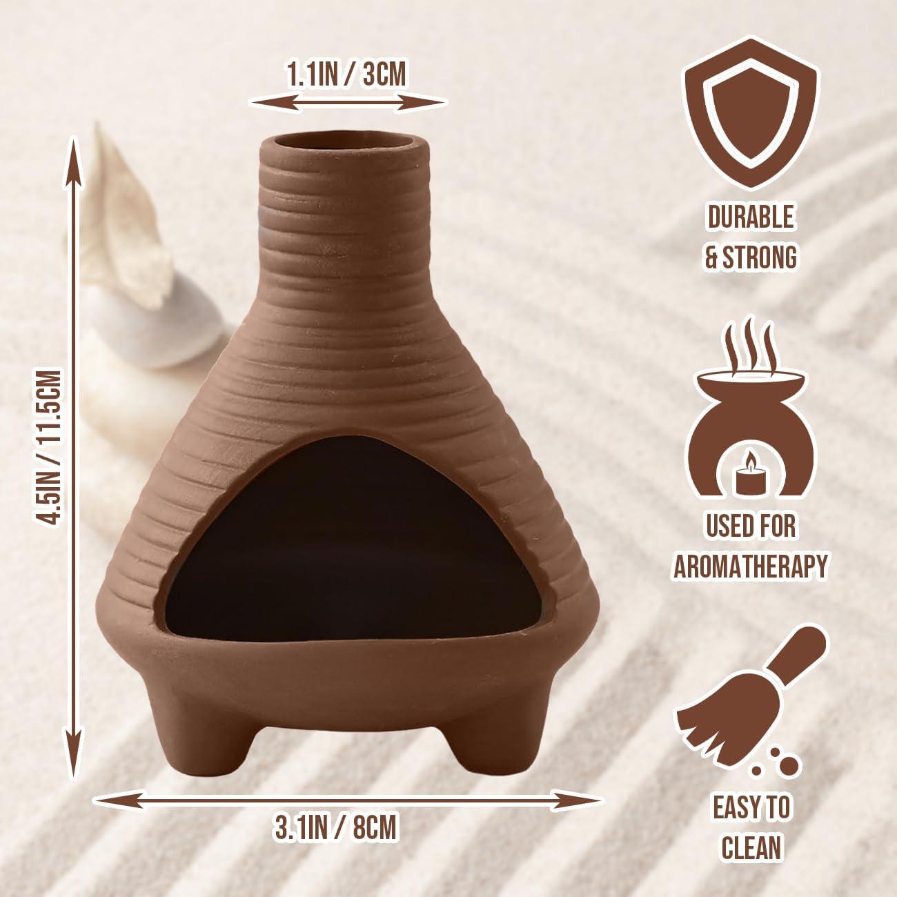 Soporte de Palo Santo Cerámica XINXINGDINGSHENG Marrón