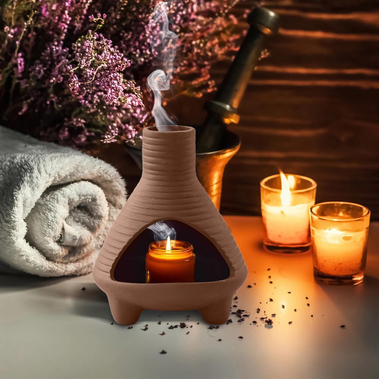 Soporte de Palo Santo Cerámica XINXINGDINGSHENG Marrón