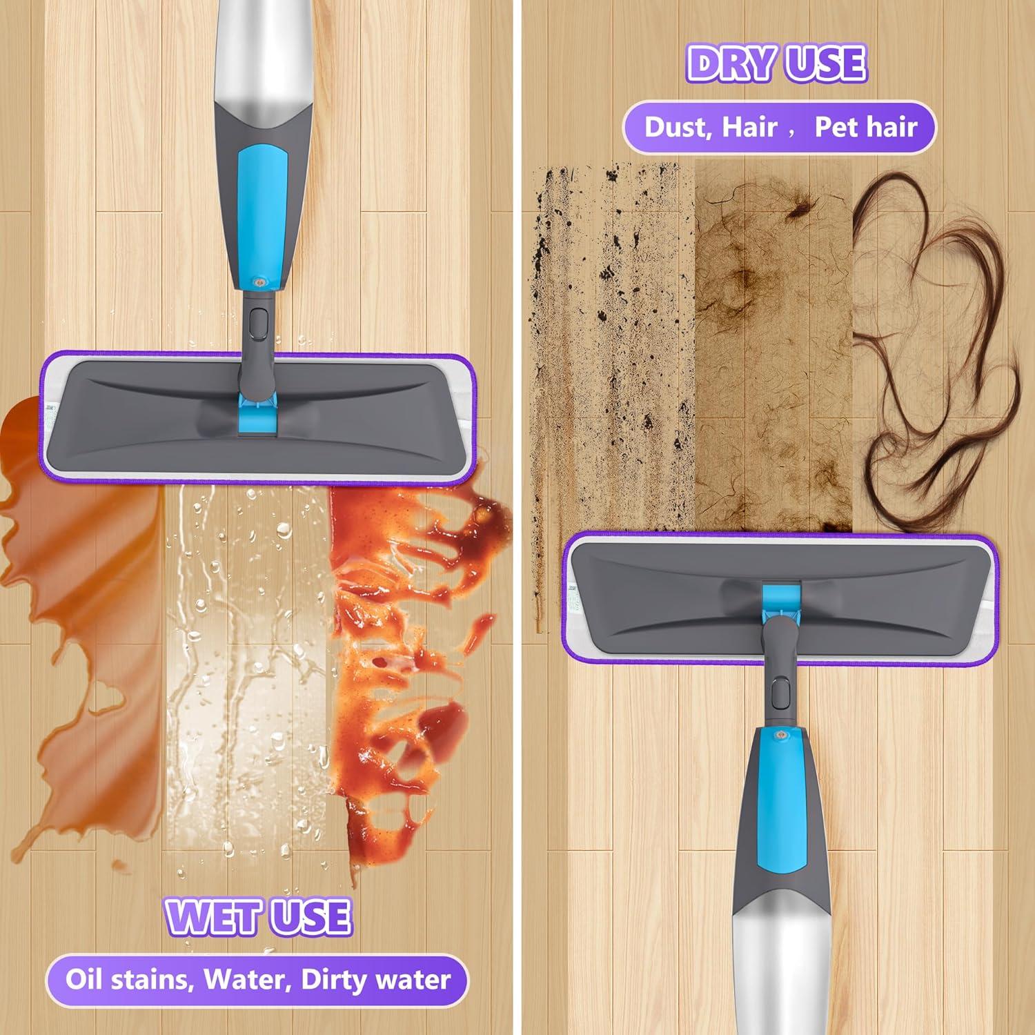 4 Almohadillas Reutilizables Microfibra BPAWA 15" para Mopa