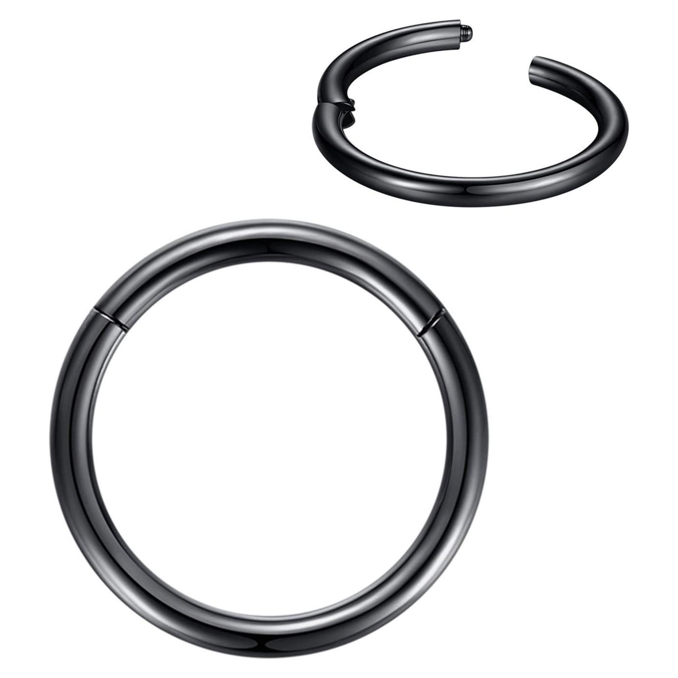 Anillo de Nariz Hipoalergénico Acero Quirúrgico 316L 14G 6mm