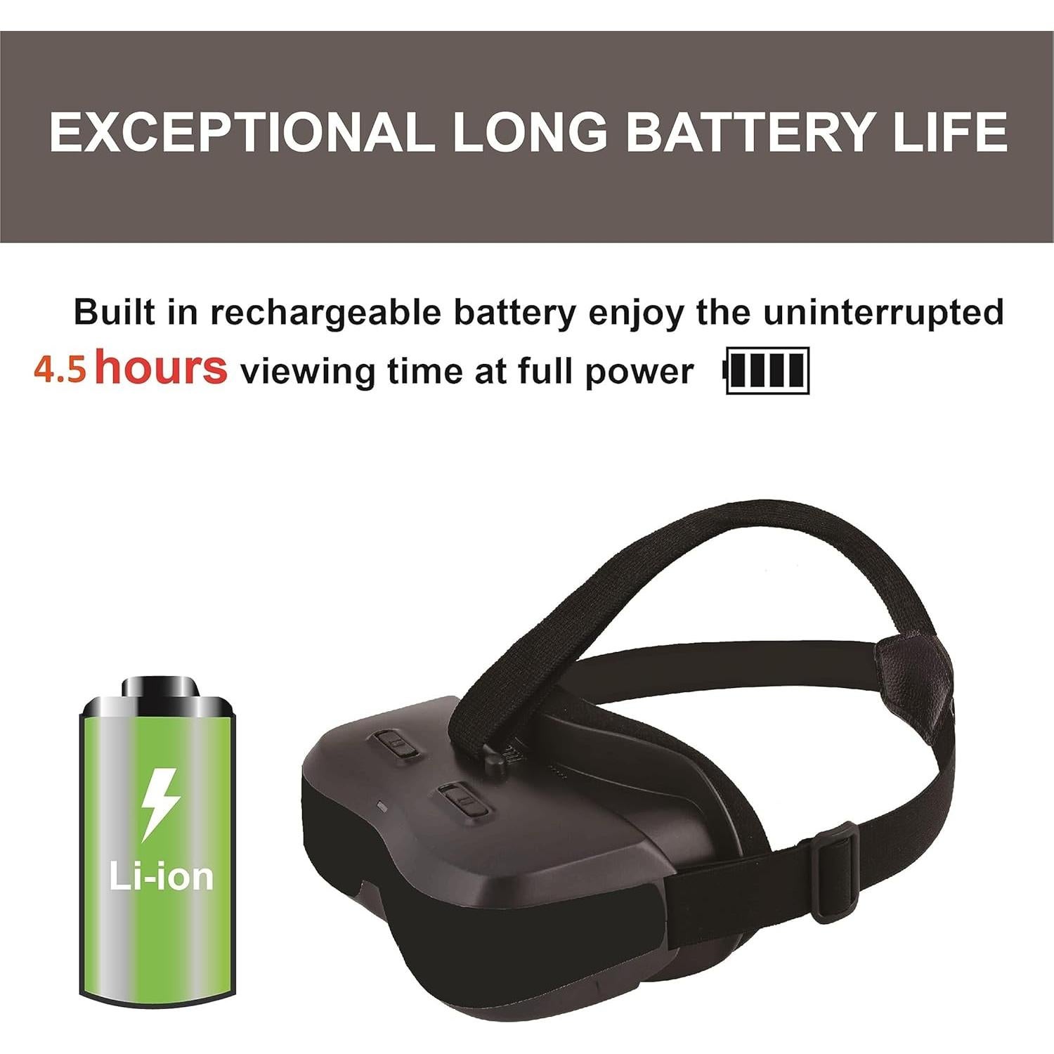 Gafas de Video 3D Bigeyes H3 Pro HDMI 720p Batería 4.5h