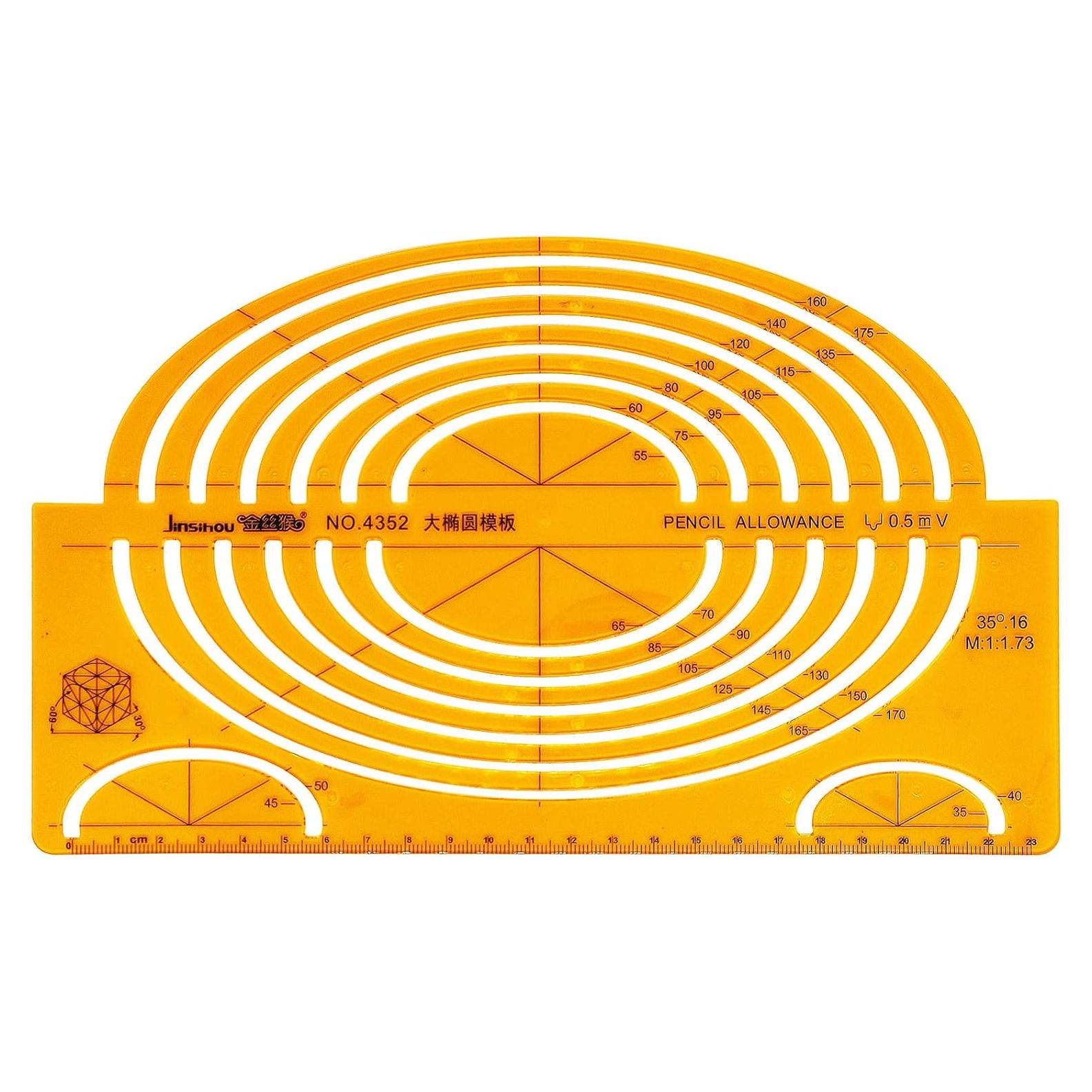 Plantilla Ovalada Grande ZLYY 24.8x15cm Resina K Naranja