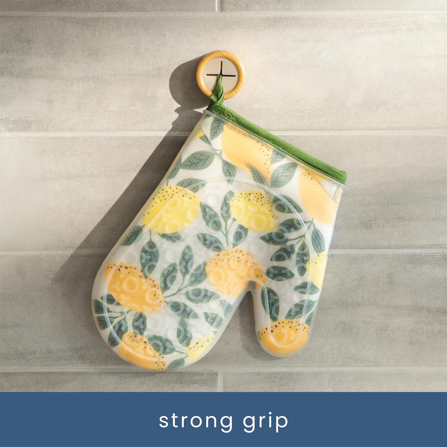 Ganchos Adhesivos Redondos S&T INC. para Toallas - Paquete de 4