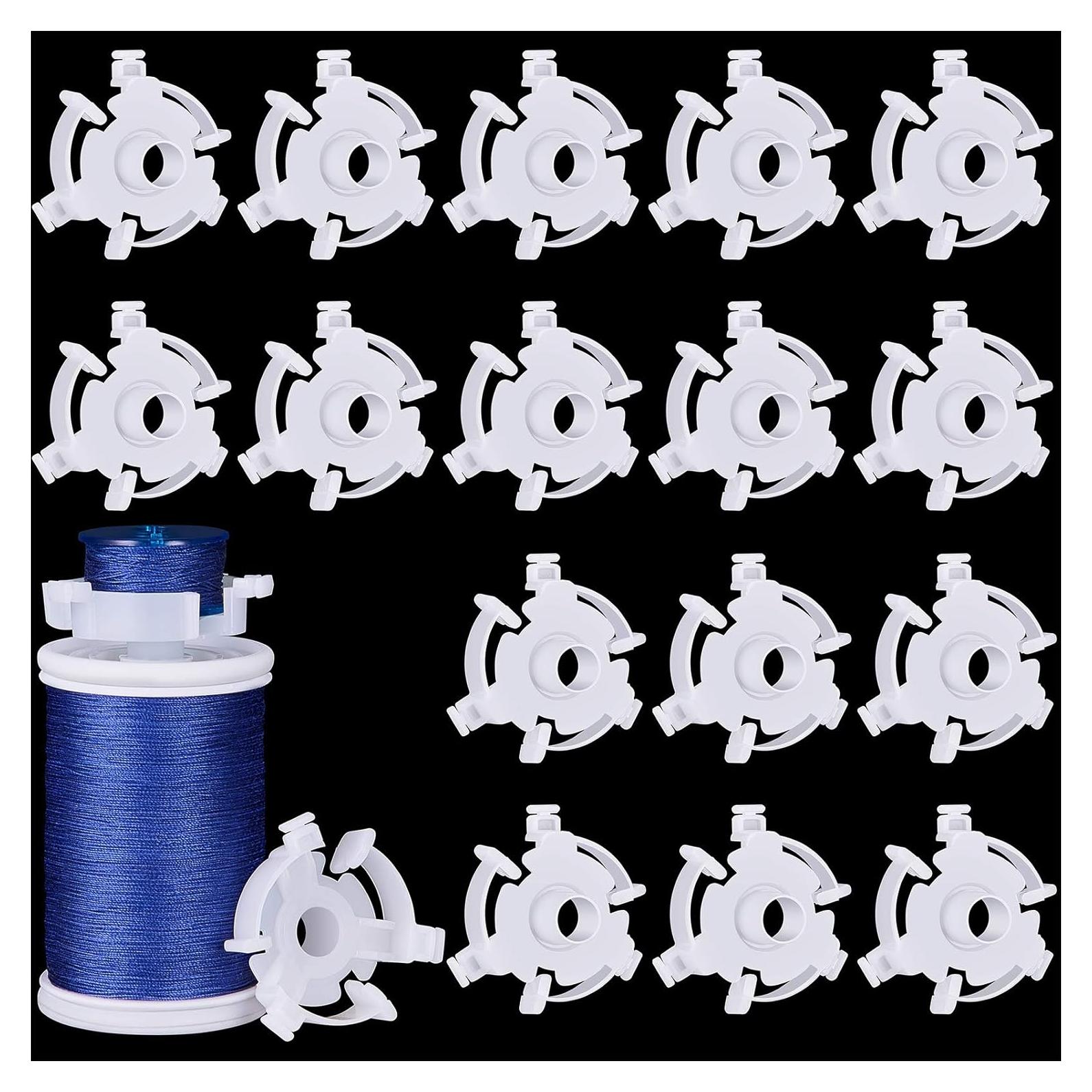 WILLBOND 25 Sujetadores de Bobinas Transparentes para Costura