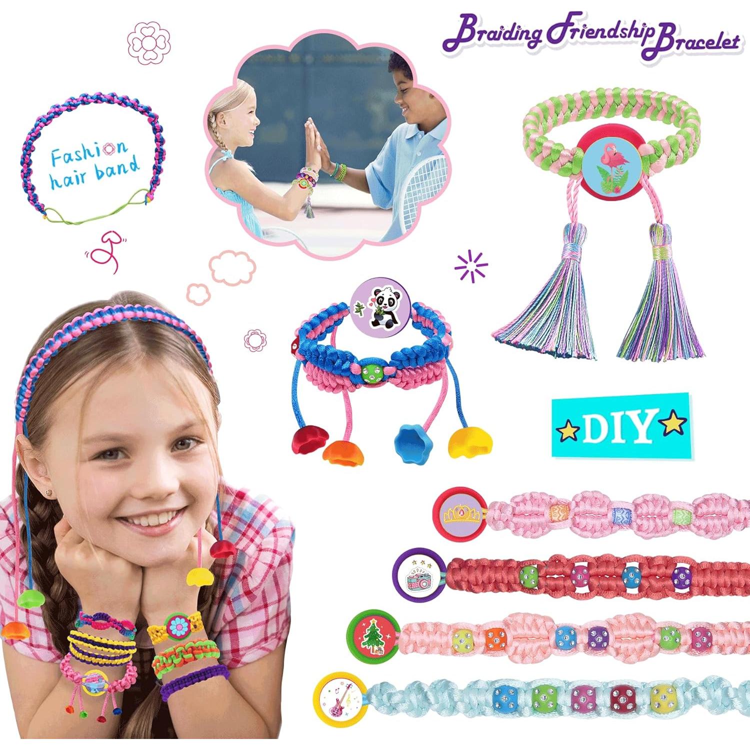 Kit de Pulseras de Amistad Reaeon - Manualidades para Niñas