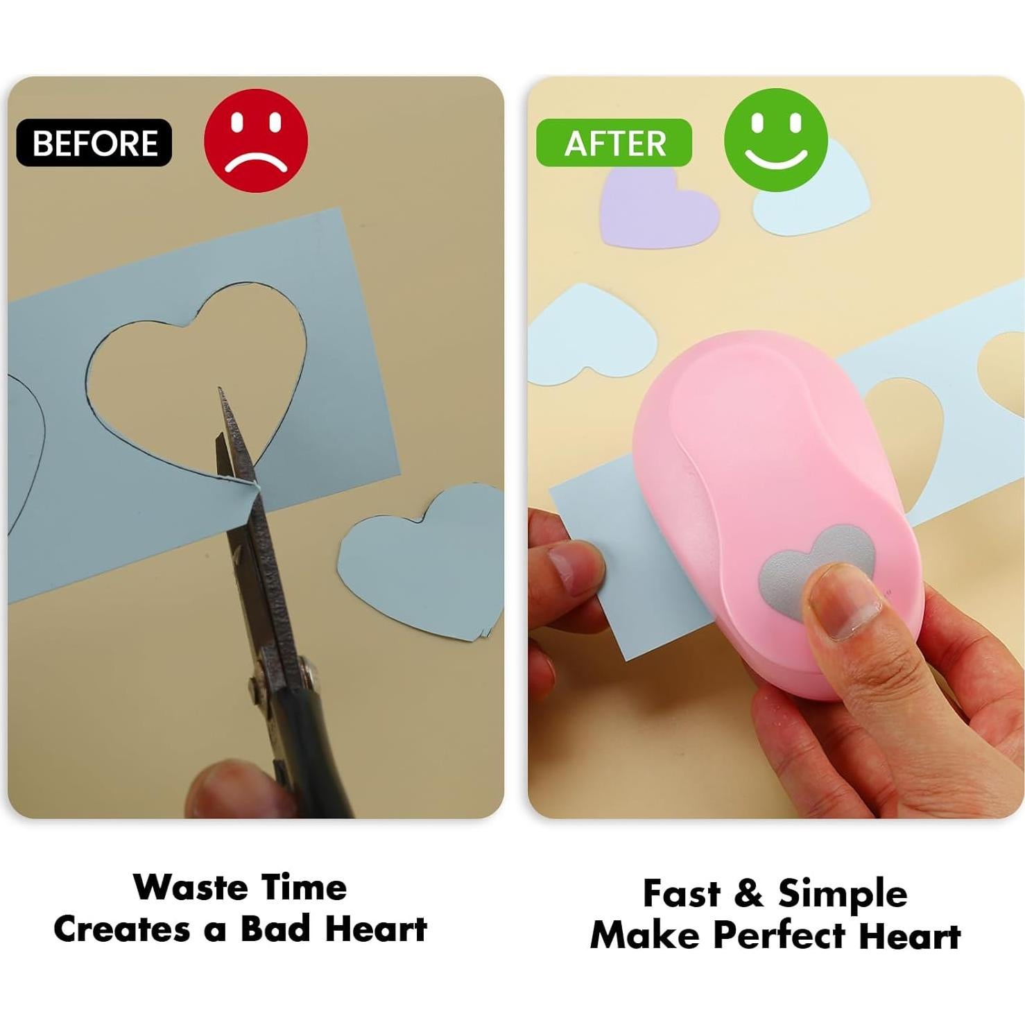 Perforadora de Papel Corazón LOONENG 38mm - Manualidades DIY