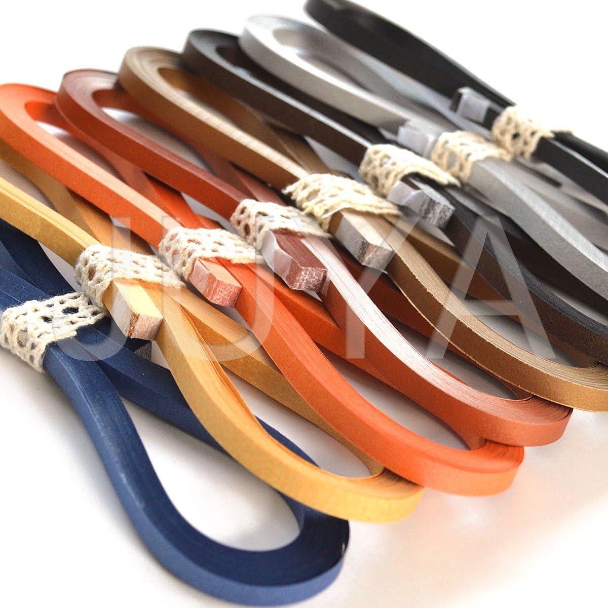 JUYA Juego de Papel Quilling Metálico 24 Colores 3mm Ancho