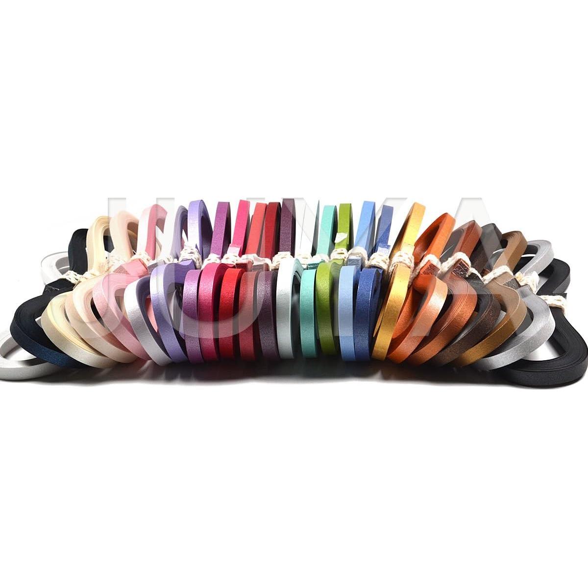JUYA Papel Quilling Metálico 5mm - 24 Colores, 960 Tiras