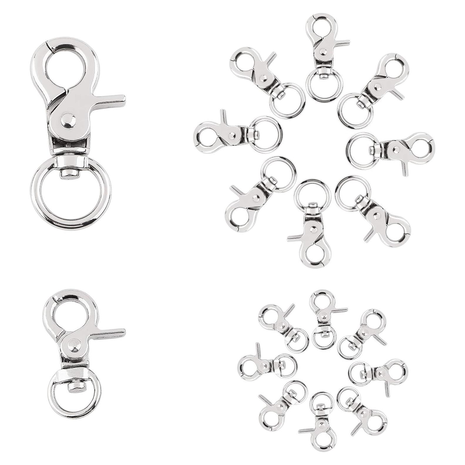 Ganchos de Traba de Langosta Metal PH PandaHall 16 Pcs