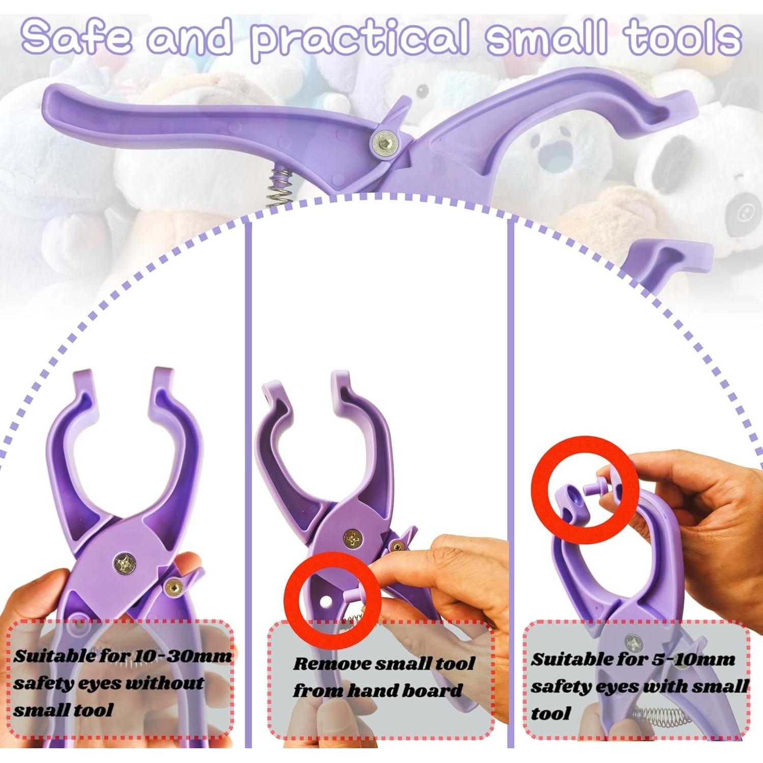 Herramienta de Ojos de Seguridad SPMKTQK 5-30mm Púrpura