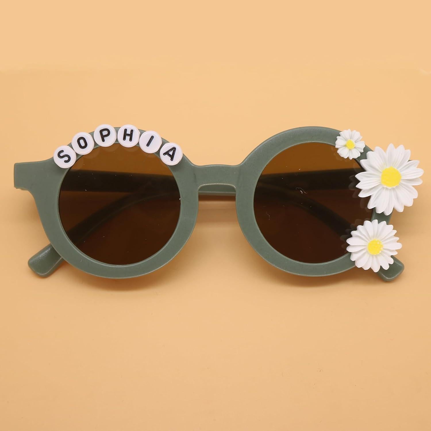 Gafas de Sol Personalizadas Deneo con Flor Margarita para Niños