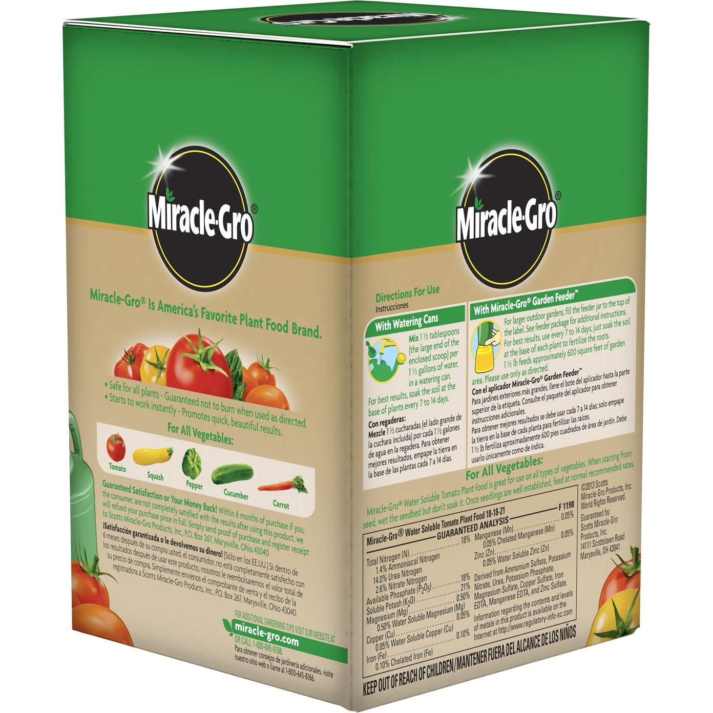 Alimento para Plantas de Tomate Miracle-Gro 0.68 kg