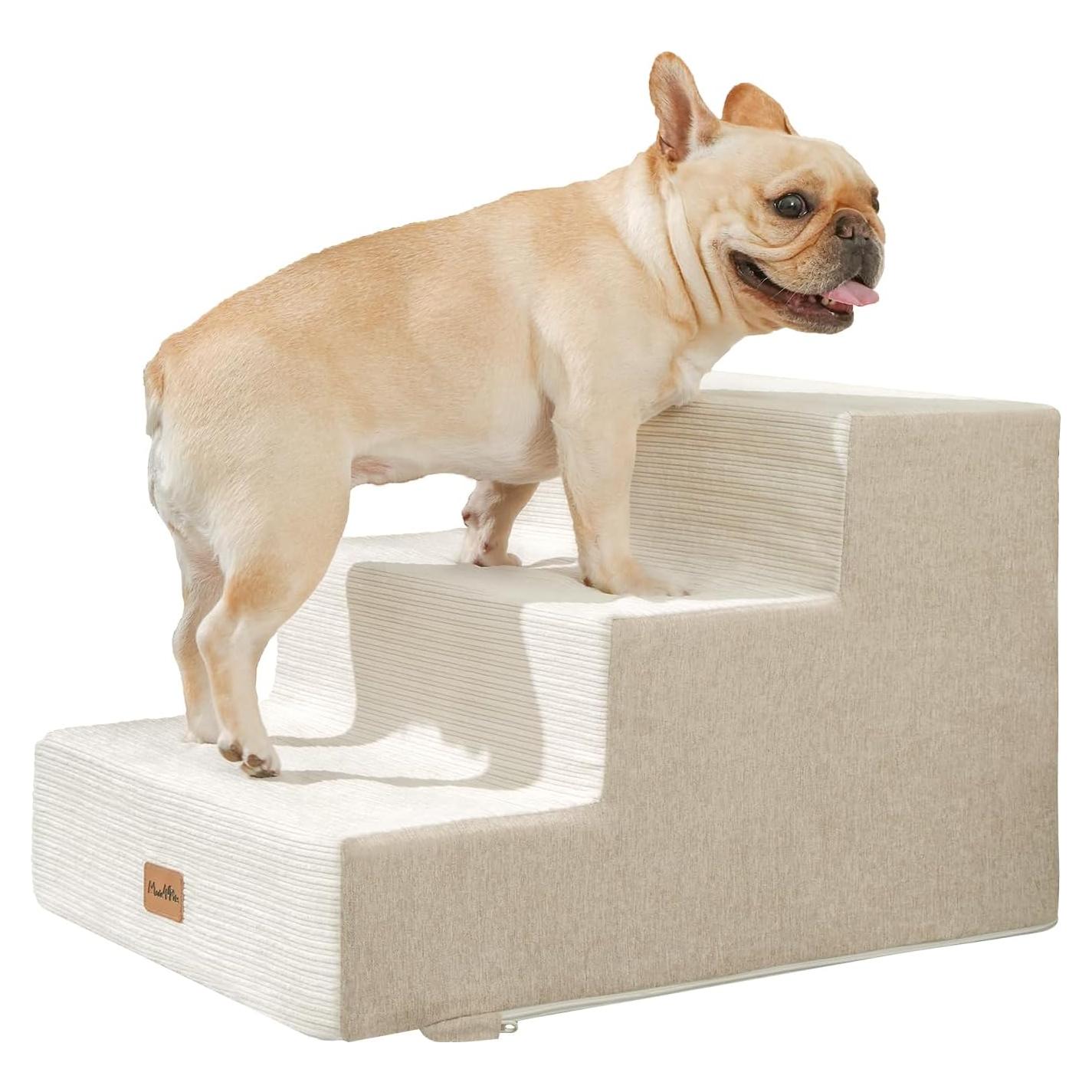 Escaleras para Perros Made4Pets 3 Escalones Beige Antideslizantes