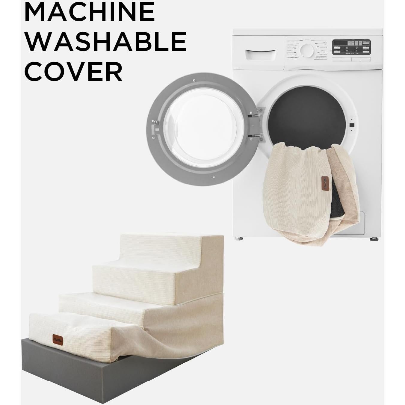 Escaleras para Perros Made4Pets 3 Escalones Beige Antideslizantes