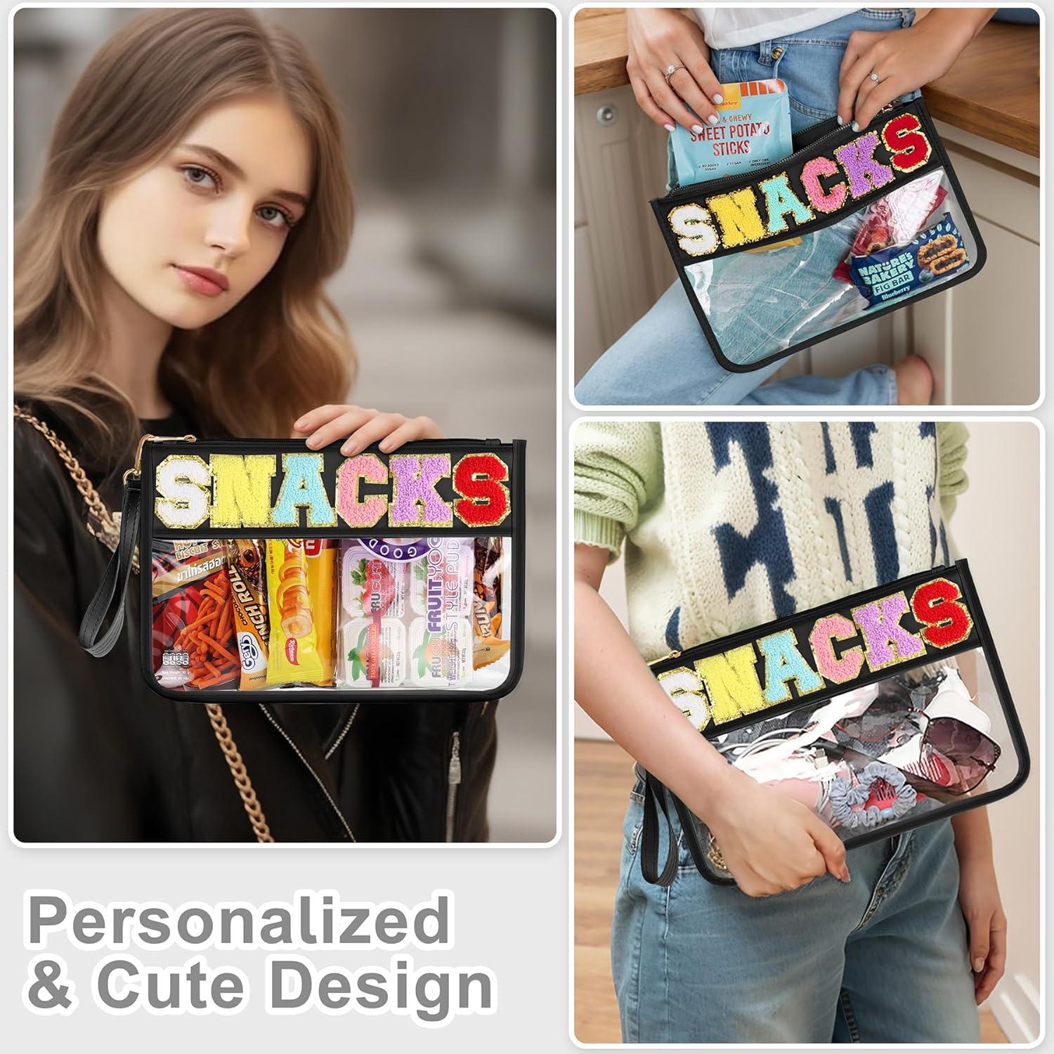 Bolsa de Snack y Maquillaje Impermeable TESAFNG Negra 31x21.5 cm