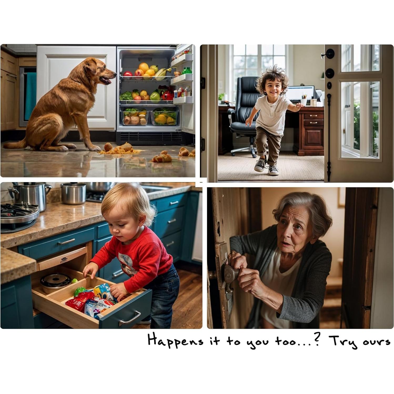 Cerradura de Seguridad Adhesiva Dewny SL010 para Niños y Mascotas