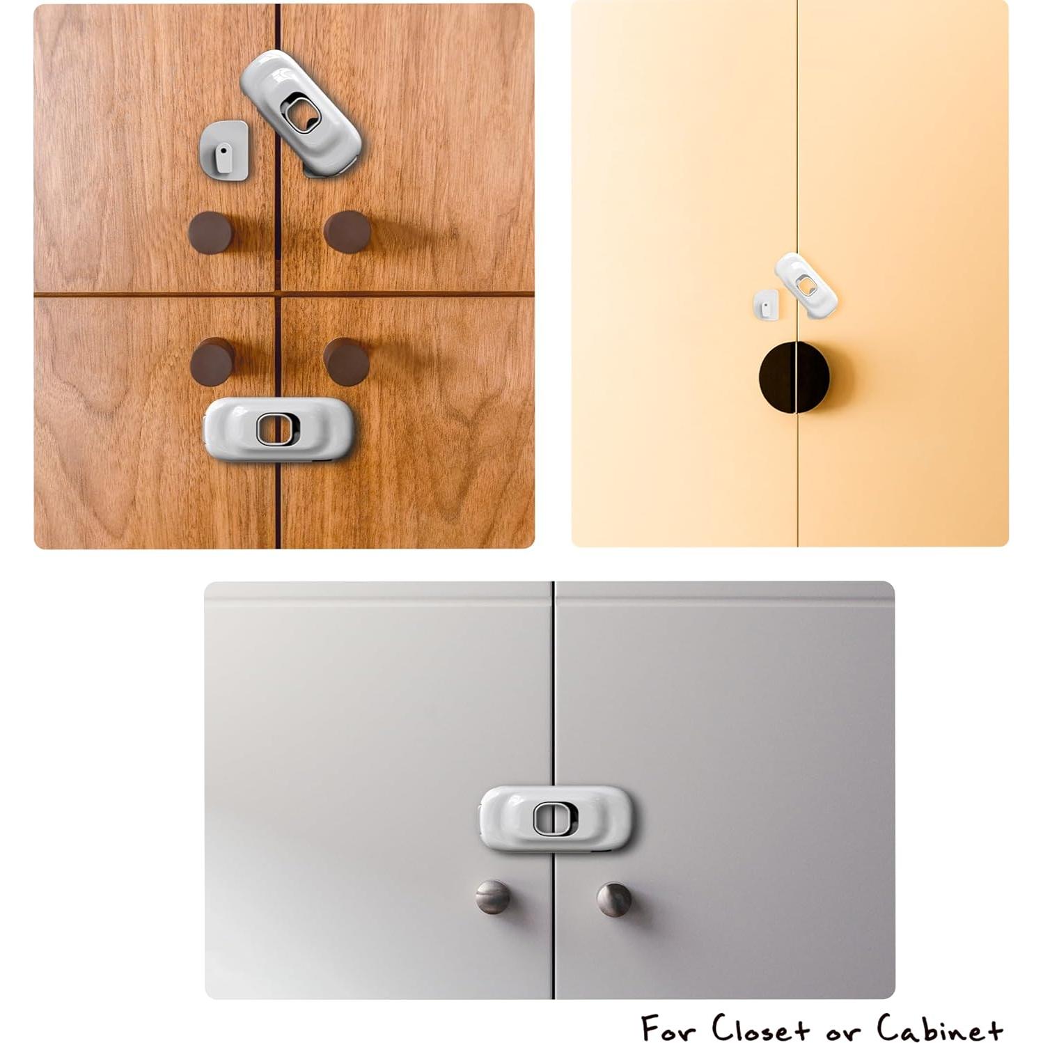 Cerradura de Seguridad Adhesiva Dewny SL010 para Niños y Mascotas