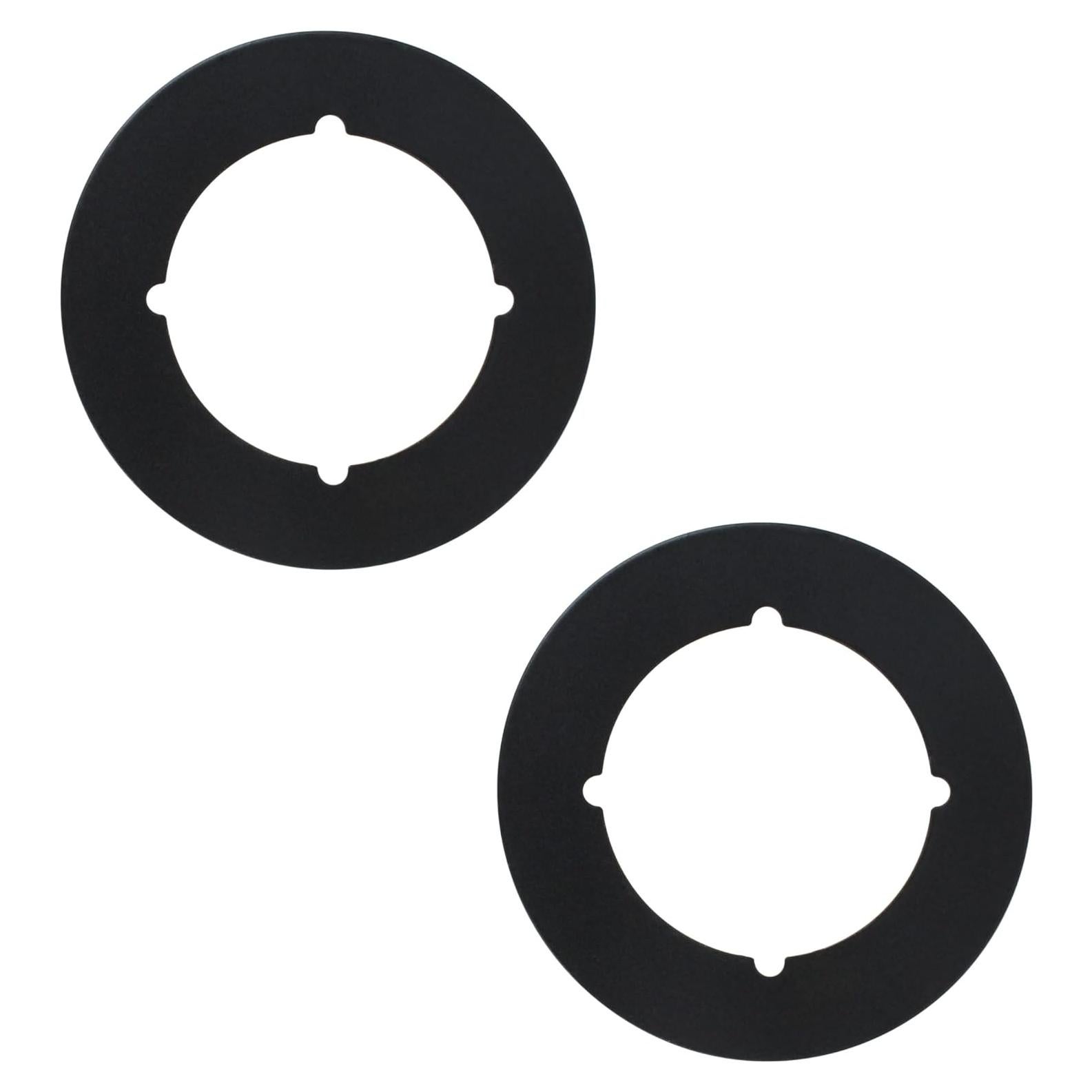 Placa de Fijación de Manija de Puerta GQNDGN Negra 2 Piezas